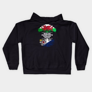 Welsh Grown With Bonaire Roots - Gift for Bonaire With Roots From Bonaire Kids Hoodie